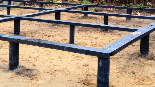 Винтовая свая для фундамента