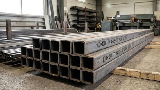 Профтруба 100х100 мм ТУ в строительстве