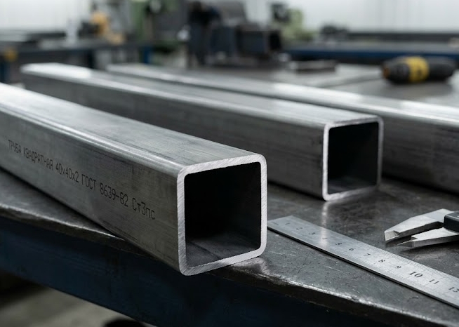 Труба квадратная 40х40 мм толщиной 1.5 - 3 мм по ГОСТ