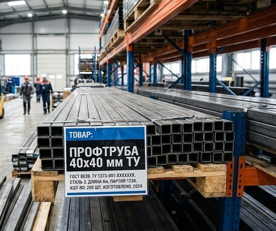 Профтруба 40х40 мм ТУ для каркасов